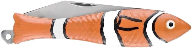 Classic Silver Fish Knife - Iconic Small Pocket Knife for EDC - 420 Stainless Steel Blade - Durable utility keychain knife - Original Czech Rybicka