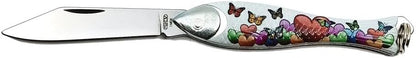Classic Silver Fish Knife - Iconic Small Pocket Knife for EDC - 420 Stainless Steel Blade - Durable utility keychain knife - Original Czech Rybicka