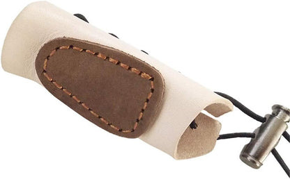 Archery Gloves Bow Finger Tab Leather Tradition Recurve Bow American Hunting Bow Hand Guard Protect Hand Finger (Pack of 3)