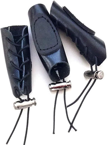 Archery Gloves Bow Finger Tab Leather Tradition Recurve Bow American Hunting Bow Hand Guard Protect Hand Finger (Pack of 3)
