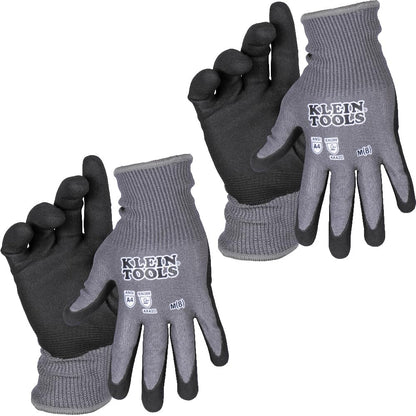 60590 Work Gloves, Knit Dipped Cut Resistant ANSI A4 Nitrile Coated Gloves, HPPE Fabric, Touchscreen Capable, X-Large, 2-Pair