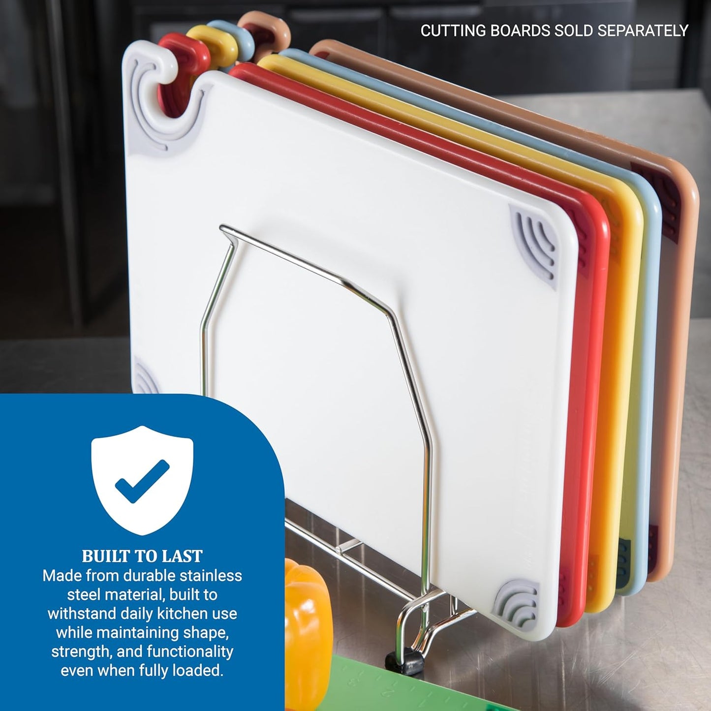 Cutting Board Rack,10.7 in L,11.02 in H KLRST - 1 Each