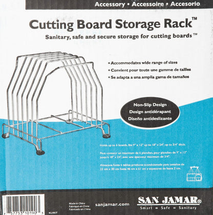 Cutting Board Rack,10.7 in L,11.02 in H KLRST - 1 Each