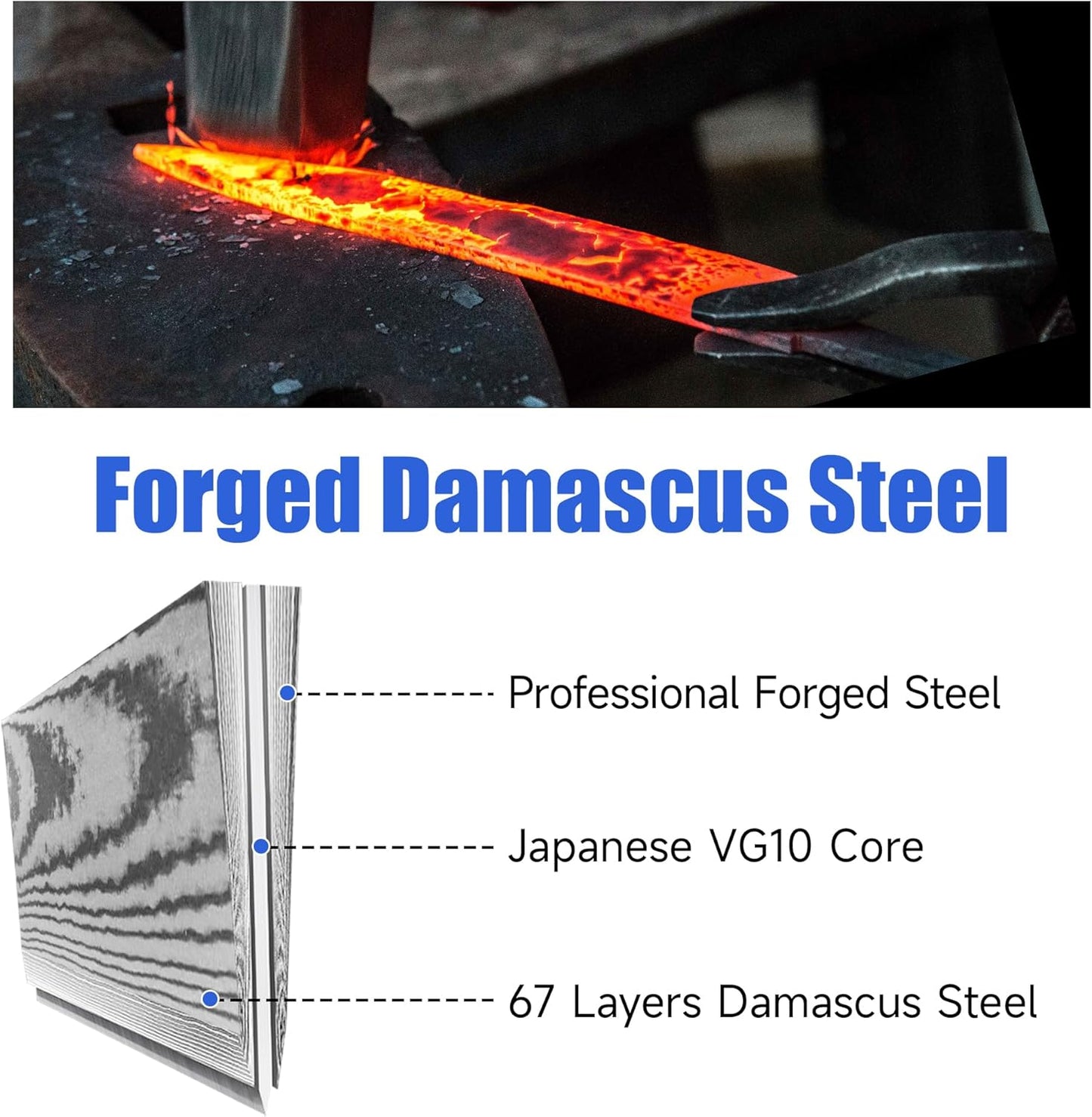 Damascus Paring Knife,Japanese VG10 Core Steel Damascus Fruit Knife,Professional Razor Sharp Small Kitchen Knives with Knives Sharpner