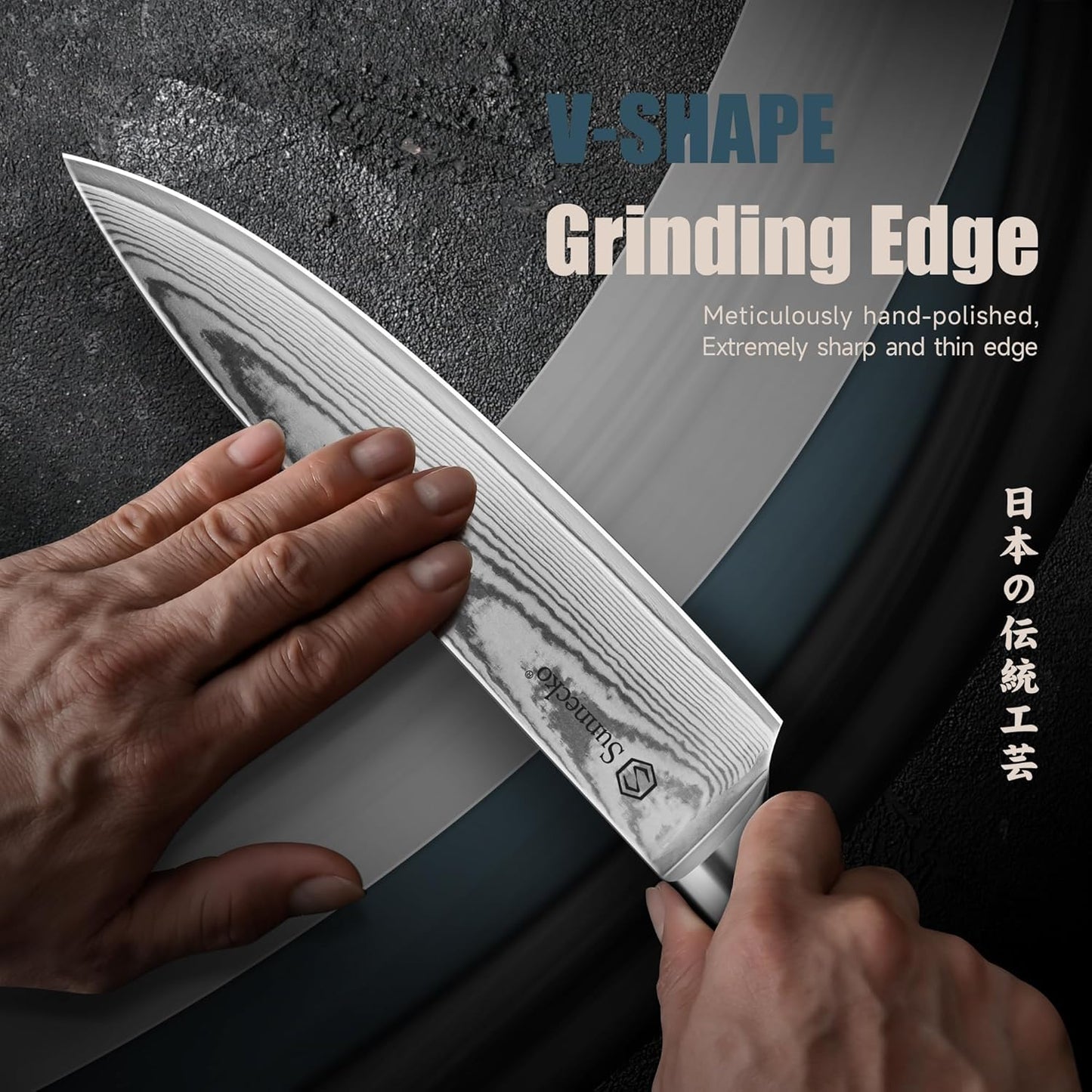 Damascus Paring Knife,Japanese VG10 Core Steel Damascus Fruit Knife,Professional Razor Sharp Small Kitchen Knives with Knives Sharpner