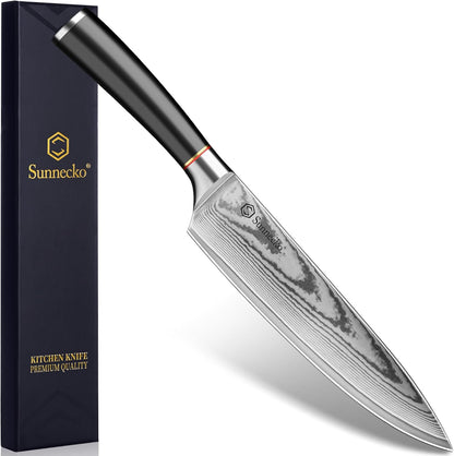 Damascus Paring Knife,Japanese VG10 Core Steel Damascus Fruit Knife,Professional Razor Sharp Small Kitchen Knives with Knives Sharpner