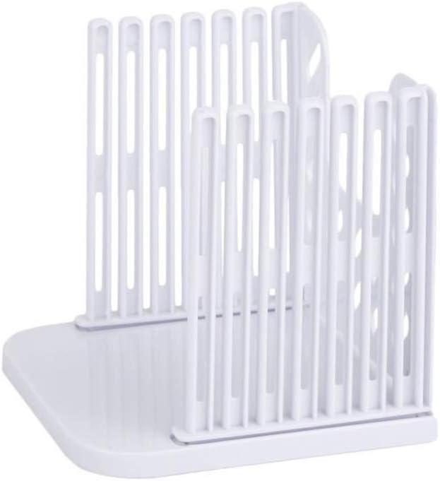 Adjustable Toast Slicer/Cutting Guide for Homemade Bread, Plastic Bread Slicer Loaf for Slicing Bread Foldable Kitchen Baking Tools (White)