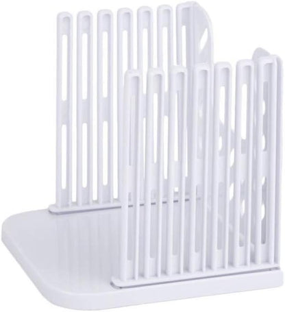 Adjustable Toast Slicer/Cutting Guide for Homemade Bread, Plastic Bread Slicer Loaf for Slicing Bread Foldable Kitchen Baking Tools (White)