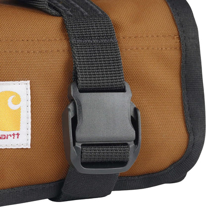 Utility Roll Organizer, Durable, Water-Resistant Tool Roll, Brown, 18 Pocket