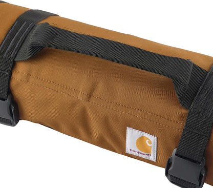 Utility Roll Organizer, Durable, Water-Resistant Tool Roll, Brown, 18 Pocket