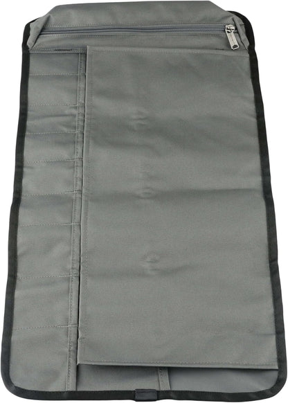 Utility Roll Organizer, Durable, Water-Resistant Tool Roll, Brown, 18 Pocket