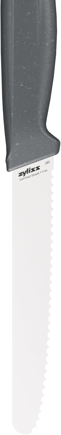 Serrated Tomato Knife – Sharp German Stainless Steel Blade with Sustainable Wheat Straw Non-Slip Handle – Safety Cover Included – Dishwasher Safe – 4.3 inches