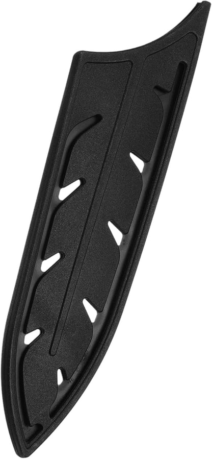 4Pcs Knife Cover Sleeves Blade Edge Guards for 6" Ceramic Knife Blade Edge Protector Universal Knife Sheath for Kitchen, Black