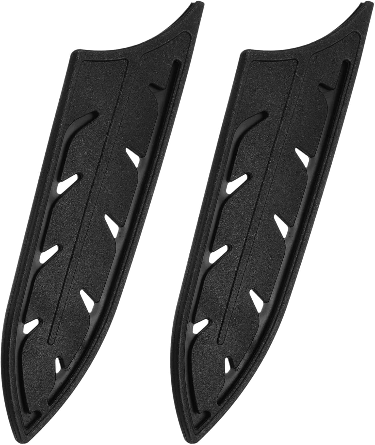 4Pcs Knife Cover Sleeves Blade Edge Guards for 6" Ceramic Knife Blade Edge Protector Universal Knife Sheath for Kitchen, Black