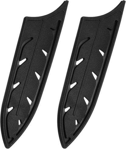 4Pcs Knife Cover Sleeves Blade Edge Guards for 6" Ceramic Knife Blade Edge Protector Universal Knife Sheath for Kitchen, Black