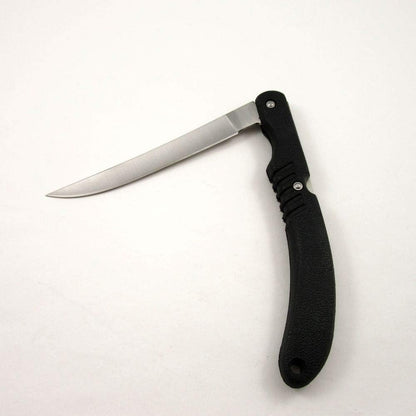 SZCO Supplies 12.5"" Folding Sport Fish Fileting Knife, Black (210815)