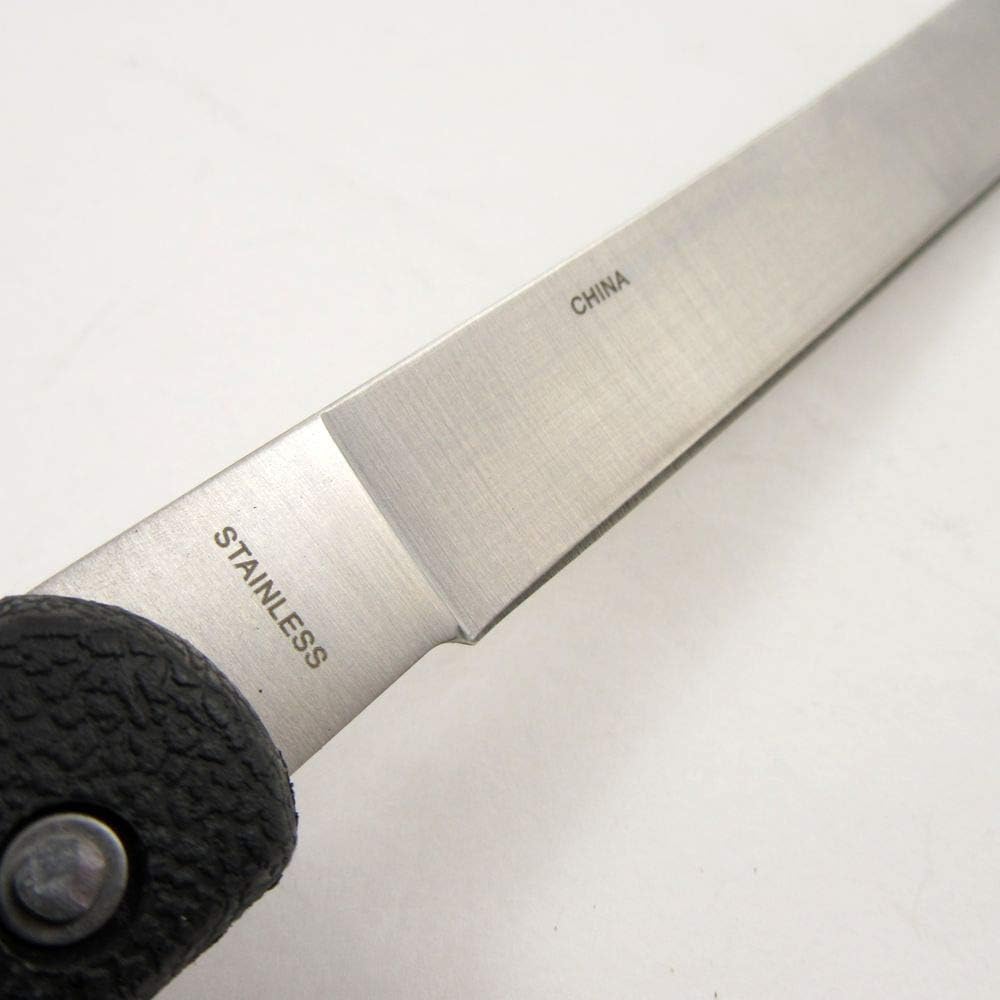 SZCO Supplies 12.5"" Folding Sport Fish Fileting Knife, Black (210815)