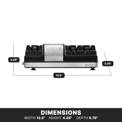 Waring Commercial Professional Knife Sharpener with 3 Stations, NSF Approved