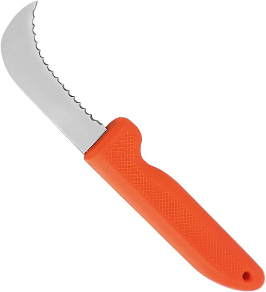 K104 Harvest Utility Knife, Landscape, 3-Inch Stainless Steel Deep Serrated Blade