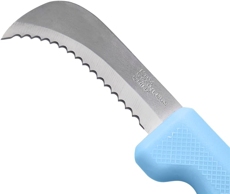 K104 Harvest Utility Knife, Landscape, 3-Inch Stainless Steel Deep Serrated Blade