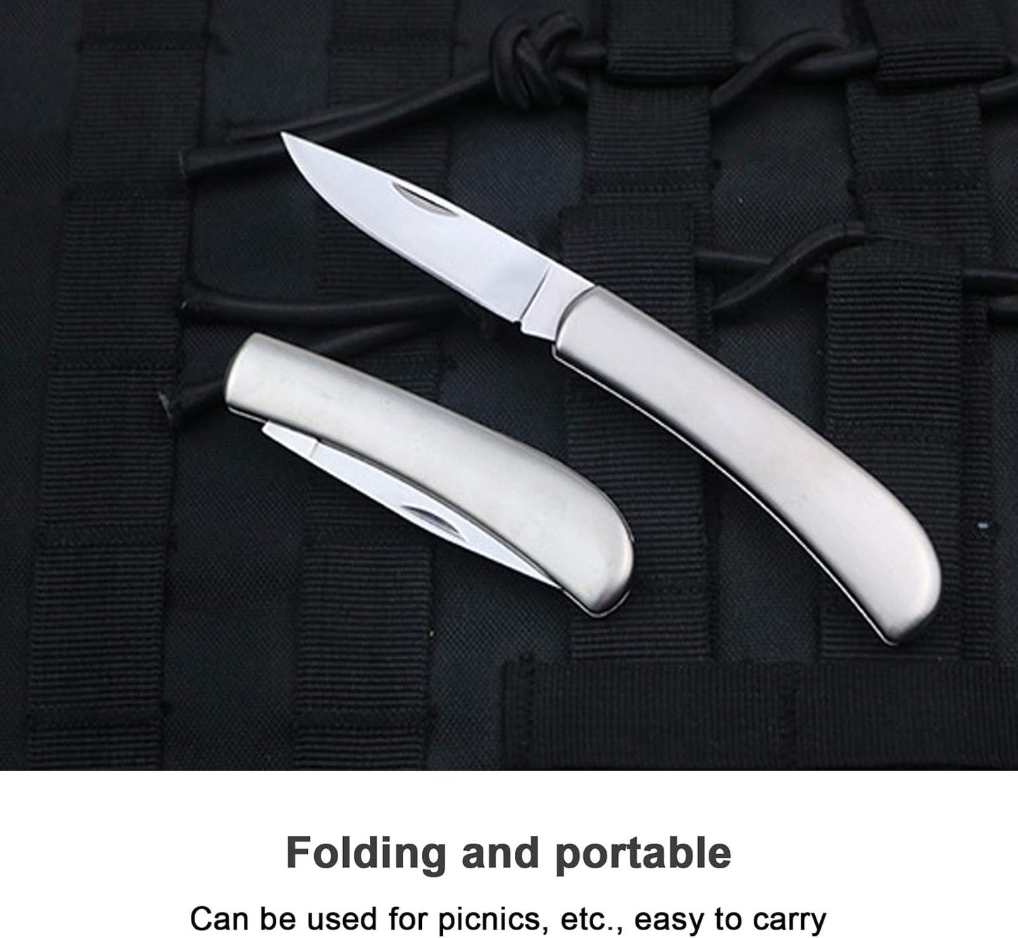 Paring Knife, All Steel Foldable Fruit Knife (3 Pieces) | All Steel Handle, Fruit Knife Small of Exquisite,small and Easy to Carry,suitable for Most Types of Vegetables and Fruits