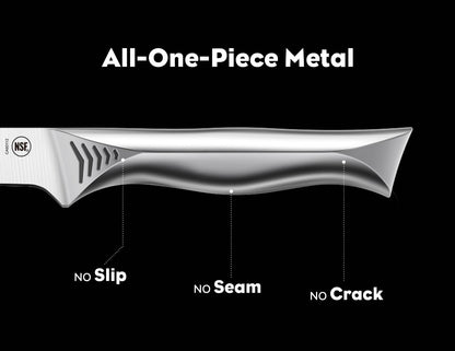 Boning Knife - 7" Deboning Knife for Meat Cutting - High Carbon Stainless Steel, One Piece Design Fillet Knives - NSF Certified, Shark Series