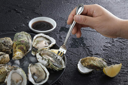 Rose Pattern Stainless Steel Oyster Fork, 5.8-Inch, Set of 12, Commercial Grade