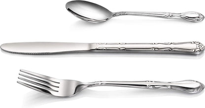 Rose Pattern Stainless Steel Oyster Fork, 5.8-Inch, Set of 12, Commercial Grade