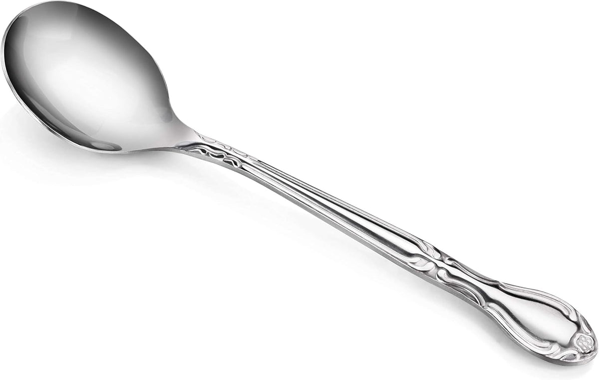 Rose Pattern Stainless Steel Oyster Fork, 5.8-Inch, Set of 12, Commercial Grade