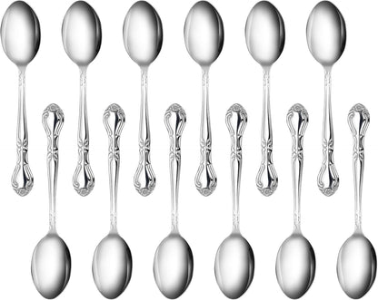 Rose Pattern Stainless Steel Oyster Fork, 5.8-Inch, Set of 12, Commercial Grade