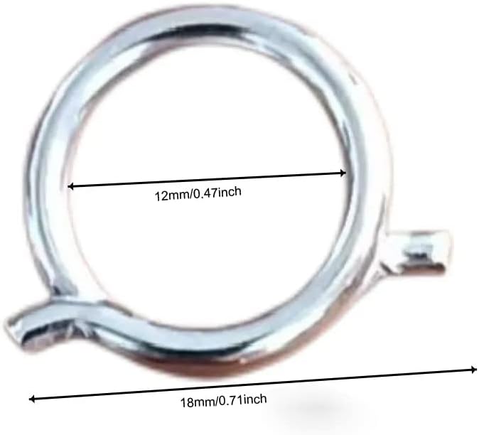 5 Pack Poultry Shears Spring Replacement Kitchen Shears Springs Loaded Ring Parts for Heavy Duty Kitchen Scissors Meat Shears (Wire1.8mm / OD15mm / ID12MM)