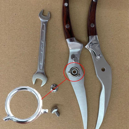 5 Pack Poultry Shears Spring Replacement Kitchen Shears Springs Loaded Ring Parts for Heavy Duty Kitchen Scissors Meat Shears (Wire1.8mm / OD15mm / ID12MM)