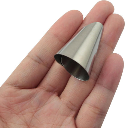 20PCS Stainless Steel Finger Guard Peeler Kitchen Utensil Silver Metal Nail Protector Suitable for Cutting Machines and Seafood