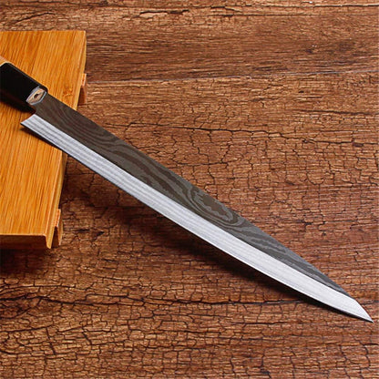 Professional Japanese Chef Knife Sashimi Sushi Salmon Knife One Sided Knifes Sashayed Cooking Knife Sharp Blade Cleaver Slicer Stainless Steel Kitchen Knives Tools (Sashimi Knife(Right-Handed Knife))