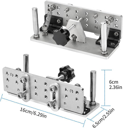 Belt Grinder Knife Jig Manual Sharpener Holder Long Sharpening Locator Fixed Angle Jig for Belt Sander Belt Machine (Small)