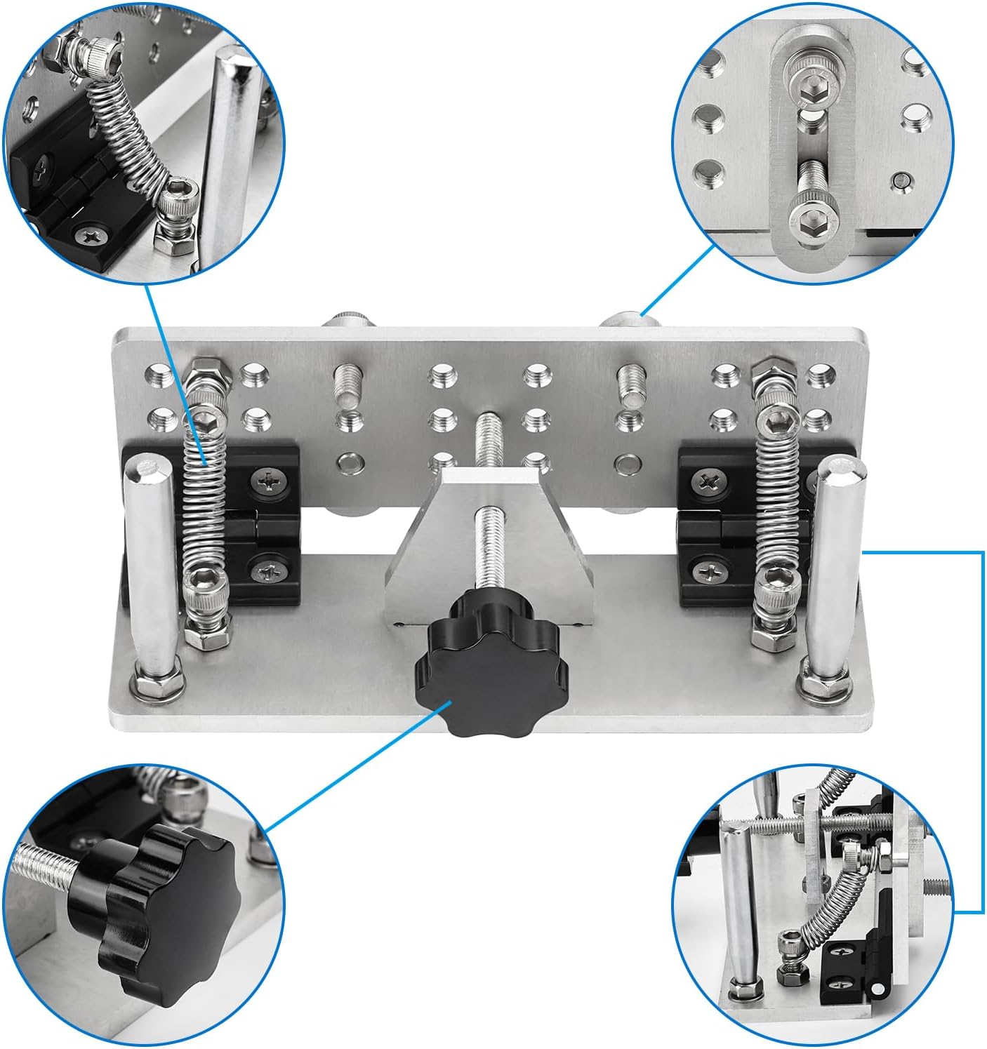 Belt Grinder Knife Jig Manual Sharpener Holder Long Sharpening Locator Fixed Angle Jig for Belt Sander Belt Machine (Small)