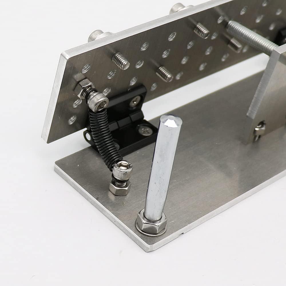 Belt Grinder Knife Jig Manual Sharpener Holder Long Sharpening Locator Fixed Angle Jig for Belt Sander Belt Machine (Small)