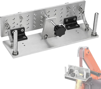 Belt Grinder Knife Jig Manual Sharpener Holder Long Sharpening Locator Fixed Angle Jig for Belt Sander Belt Machine (Small)