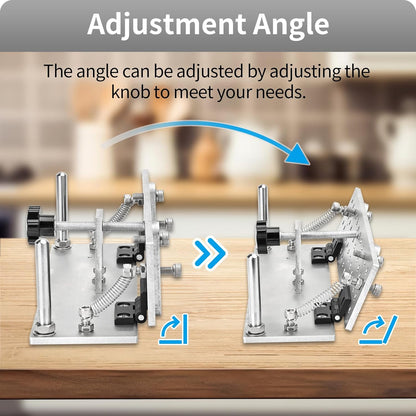 Belt Grinder Knife Jig Manual Sharpener Holder Long Sharpening Locator Fixed Angle Jig for Belt Sander Belt Machine (Small)