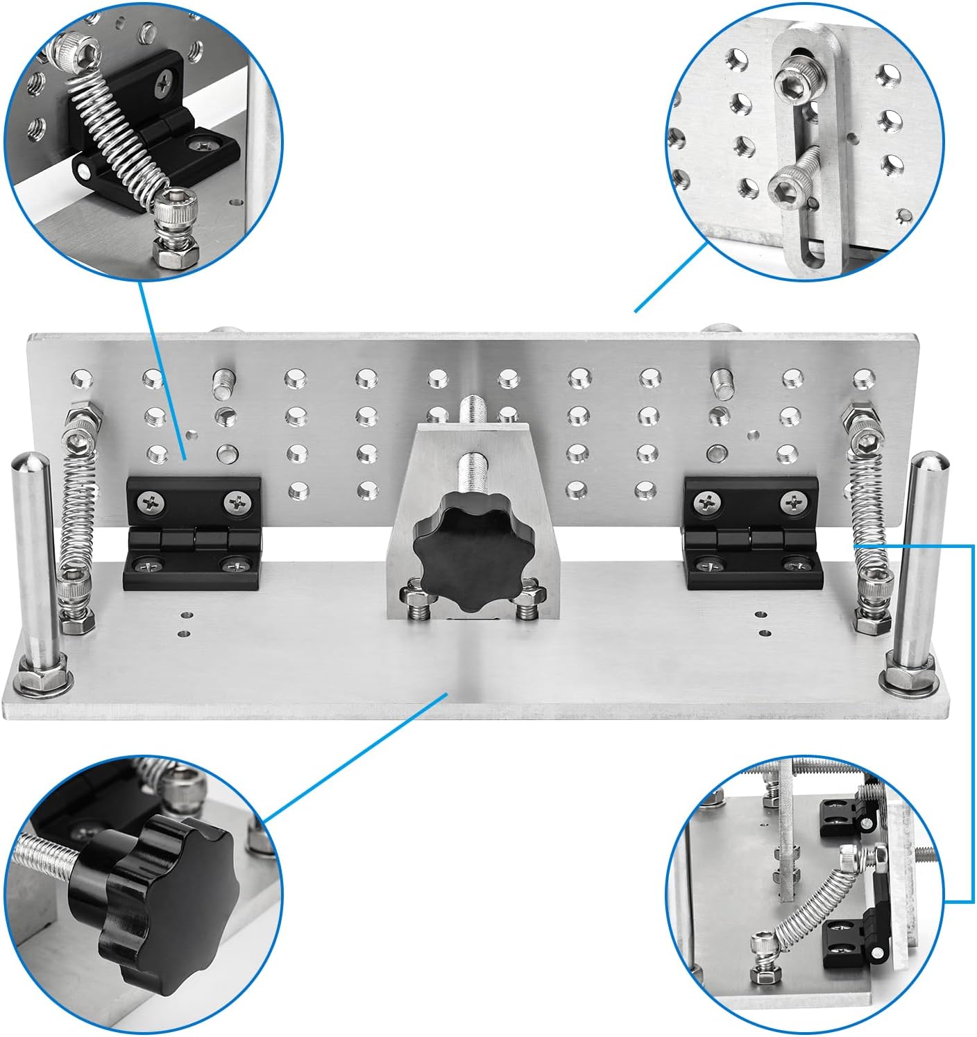 Belt Grinder Knife Jig Manual Sharpener Holder Long Sharpening Locator Fixed Angle Jig for Belt Sander Belt Machine (Small)