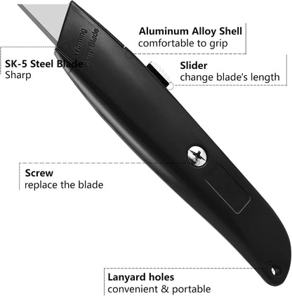 Utility Knife Box Cutter Retractable PVC Pipe Cutter