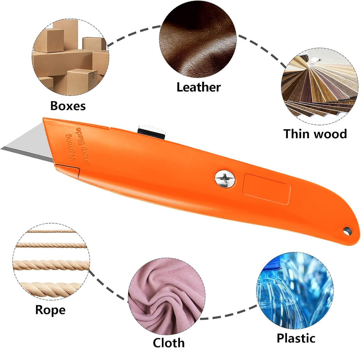 Utility Knife Box Cutter Retractable PVC Pipe Cutter