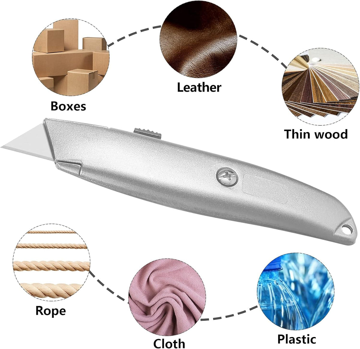 Utility Knife Box Cutter Retractable PVC Pipe Cutter