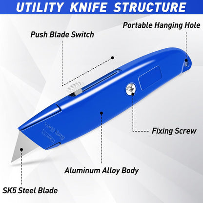 Utility Knife Box Cutter Retractable PVC Pipe Cutter