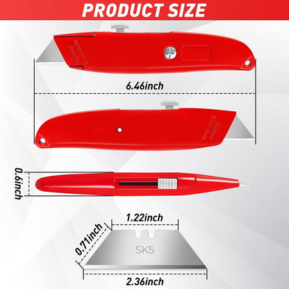 Utility Knife Box Cutter Retractable PVC Pipe Cutter