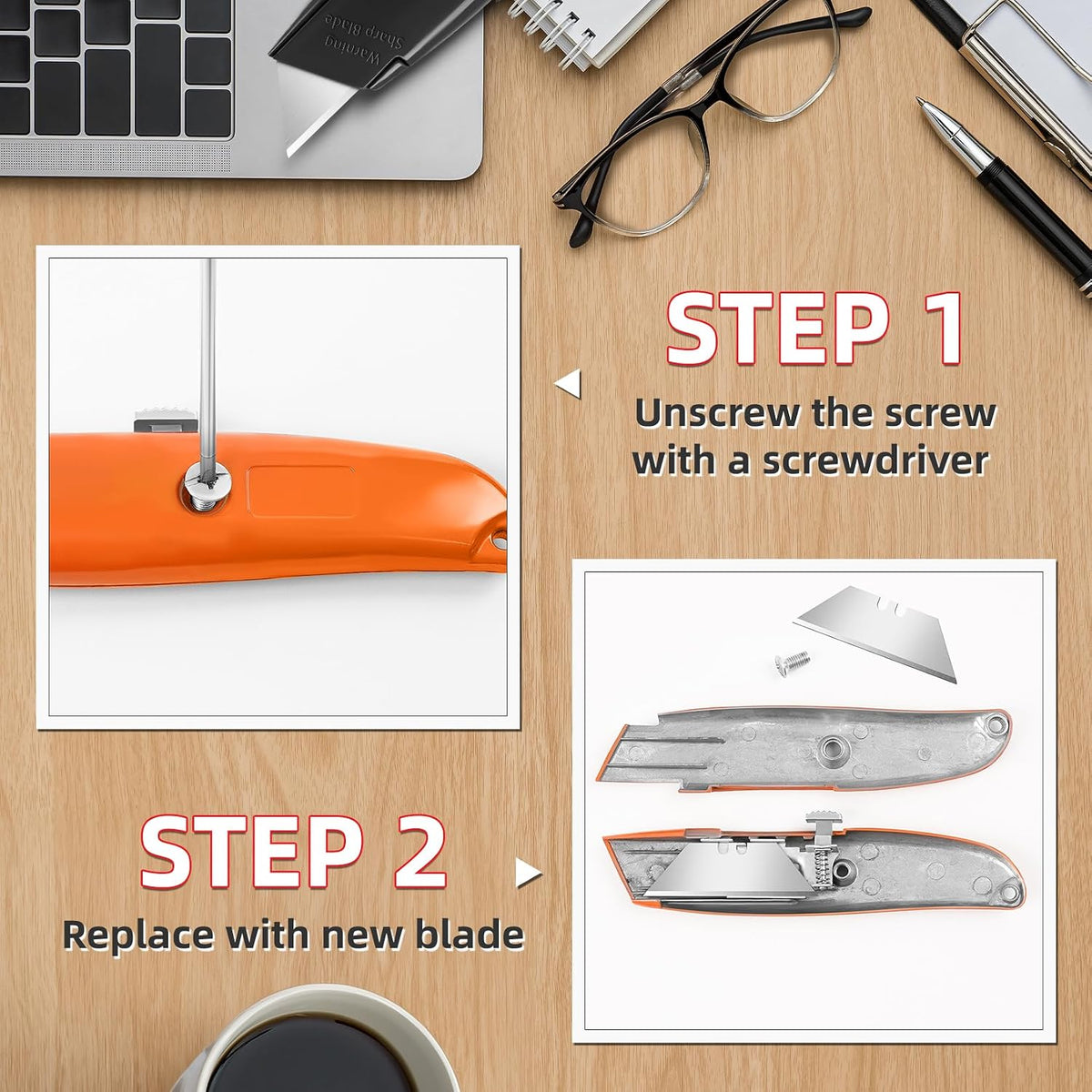 Utility Knife Box Cutter Retractable PVC Pipe Cutter