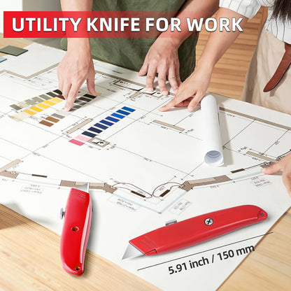 Utility Knife Box Cutter Retractable PVC Pipe Cutter