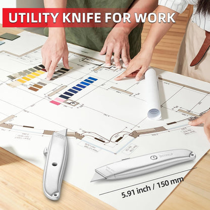 Utility Knife Box Cutter Retractable PVC Pipe Cutter