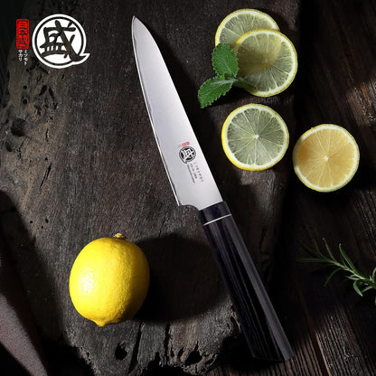 Gyuto Chef Knife 8 Inch, Japanese VG-10 Hand Forged Kitchen Knife for Meat & Vegetables, G10 Handle with Sandalwood Box
