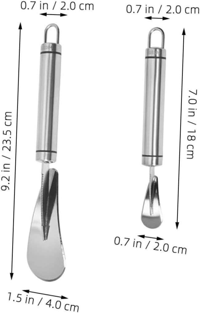 2pcs Stainless Steel Citrus Peeler Set Multifunctional Grapefruit Knife and Orange Peeling Tool Kitchen Accessory for Effortless Citrus Preparation